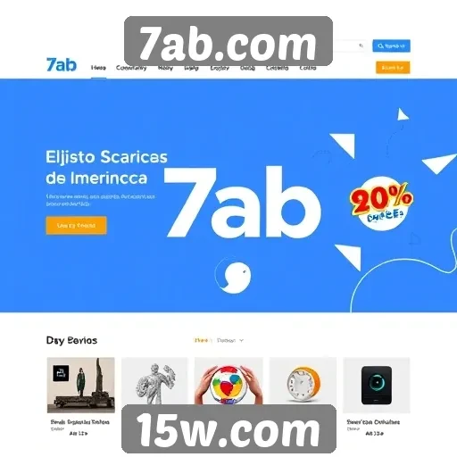 Evolução do design do 7ab.com ao longo do tempo
